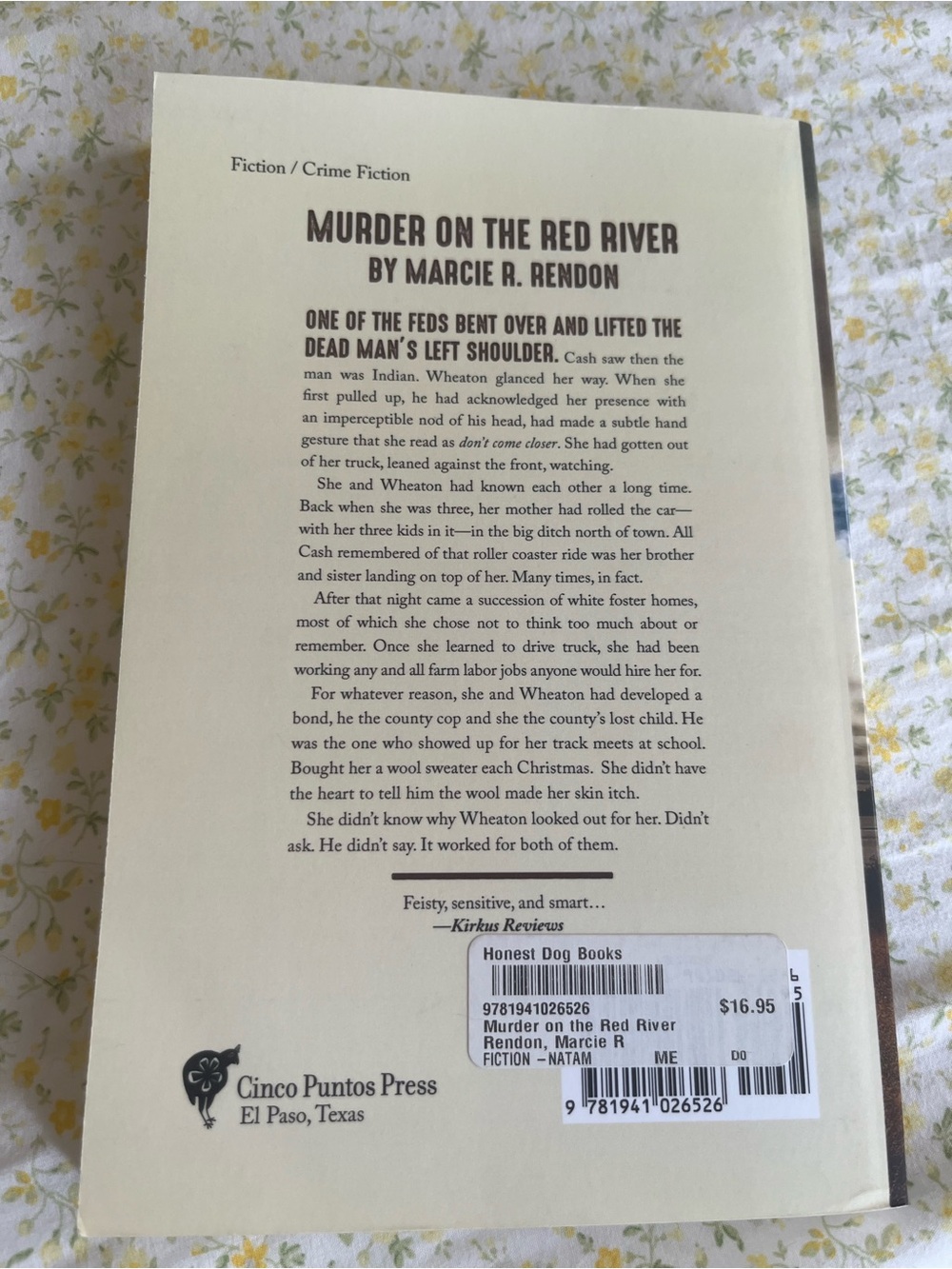 Murder on the Red River by Marcie R. Rendon - Paperback - Picture 2 of 2